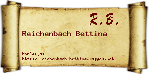 Reichenbach Bettina névjegykártya